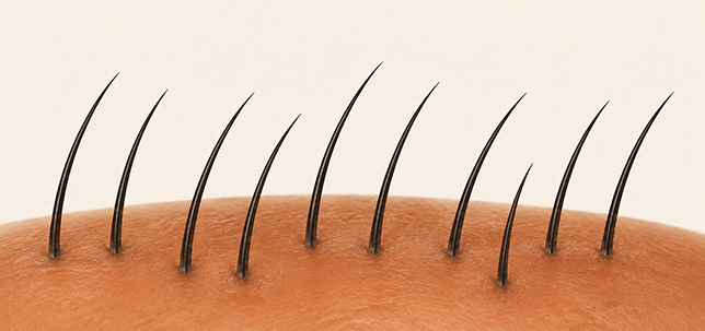 Capelli sottili e con poco volume prima di applicare Caboki